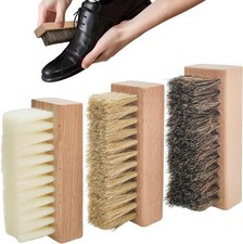 3 Small Shoe Cleaning Brush Set, Boots Sneaker Shoes Cleaner with Nylon, Boar