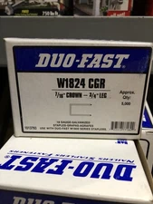 DUO-FAST W1824 CGR 7/16" CROWN-3/4" LEG Approx. Qty: 5,000