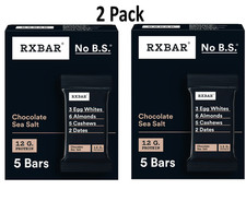 RXBAR Chocolate Sea Salt Chewy Protein Bars Gluten-Free Ready-to-Eat 10 Count
