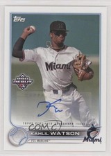 2022 Topps Pro Debut Auto Kahlil Watson #PD-104 Auto 1c0s
