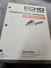Echo Chain Saw Operators Manual CS-900EVL SHELF 2