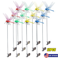 Fake Dragonfly Clips,Clip on Dragonfly for Outdoors 3D Dragonfly Garden-Decor US