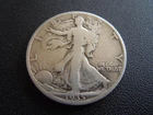 1935 Silver Walking Liberty D Half Dollar Coin
