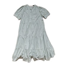 Maxikleid M&S grün Gingham Fit & Flare UK20 ...