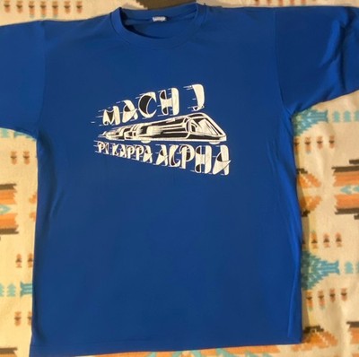 Mach 1 Train Pi Kappa Alpha T-Shirt 1980S One Stitch