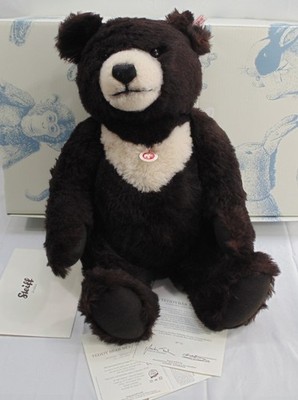 Steiff Alpaca Moon Teddy Ted Brown Bear 036491 Limited Edition Jointed w/Box