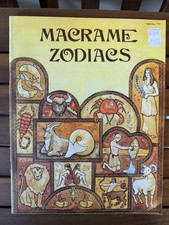 VTG Macrame Zodiac Signs Magazine 1977 Handy Craft-Pak Astrology Horoscope Boho