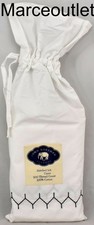 John Robshaw Textiles Hand Stitched KING Pillowcases White - Ink