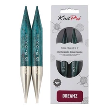 Dreamz Royale Blue Interchangeable Circular Knitting Needles Birch Wood 15mm