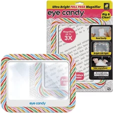 Eye Candy Ultra Bright Full Page Magnifier and Book Light, as Seen on TV anti Gl