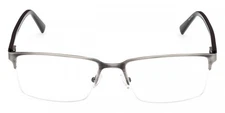 VIVA VV4025 009 Silver Metal Semi Rimless Eyeglasses Frame 60-19-155 Big & Tall