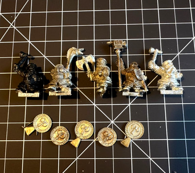 Metal Warhammer Fantasy Dwarf Ironbreakers Command