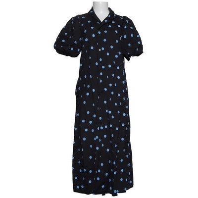 My Essential Wardrobe, Wickelkleid, Größe: 38, Schwarz/Blau, Gepunktet #g93