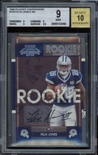 Felix Jones Rookie Card 2008 Playoff Contenders Autograph #138 BGS 9. rookie card picture