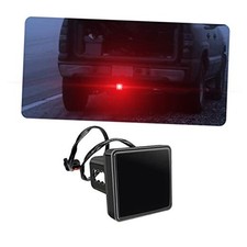 15 LED Red Lens Brake Light Trailer Hitch Cover, Smoked Lens Red Light