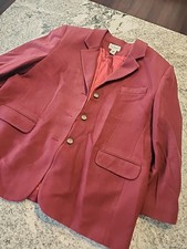 Vintage LL Bean Womens Jacket Blazer Wool Cashmere Blend Button Down 18 A28