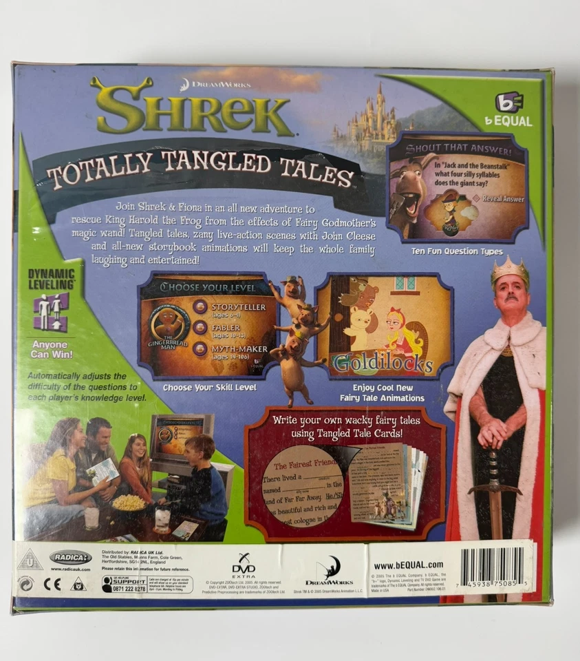 Shrek Totally Tangled Tales DVD Game from 2005 - BRAND NEW - Image 2 of 4