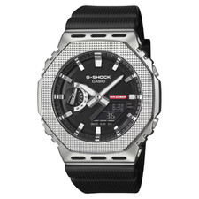 CASIO G-SHOCK GM-2100M-1A GM2100 TEXTURED STEEL BEZEL A/D WATCH