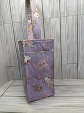 Borsa porta borraccia Hello Kitty Kawaii viola rosa pastello carina
