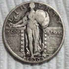 1930 P Standing Liberty Quarter ($.25). Estimated Fair 12. A0969.