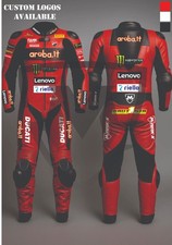 MarkX MotoGP Motorrad Lederkombi für Herren Rennanzug aus Leder CE Zertifiziert