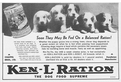 KEN-L-RATION Hundefutter - Vintage Werbung 1932