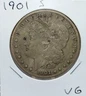 1901 S U.S. Morgan 90% Silver Dollar Coin