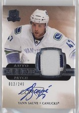 2011-12 Upper Deck The Cup Rookie 12/249 Yann Sauve #148 Patch Auto 0bz8