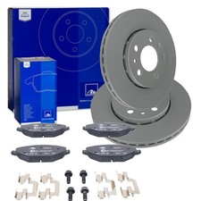 ATE BREMSSCHEIBEN 256mm + BELÄGE VORNE passend für Skoda Fabia 2 II  PR-Nr.=1ZE