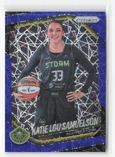 2025 Panini Prizm WNBA #82 Katie Lou Samuelson Blue Velocity Prizms