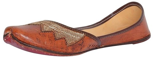Indische handgefertigte Damen Leder Jutti Slipper Khussa Schuhe Punjabi Juti Flip Flop