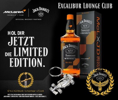 Jack Daniels Old No. 7  McLaren - Limited Edition 2023 - Letzte Flasche