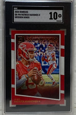 2020 DONRUSS FOOTBALL PATRICK MAHOMES II GRIDIRON KINGS GRADED SGC 10