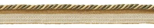 Gold Green Taupe 3/16" Decorative Lip Cord Winter Meadow [By The Yard]