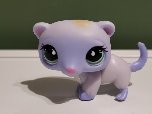 Littlest Pet Shop - célébration d'anniversaire - boîte de 3 petshop - furet #520 & chat #521