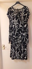 (¥P.A4). PERCEPTIONS NEW YORK black & white dress size 10 chest 34" 