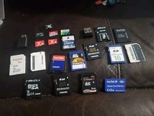 Lot Of 20 SD, Microsoft SD  Memory Stick Duo Cards. Switch, SanDisk 30 Off 