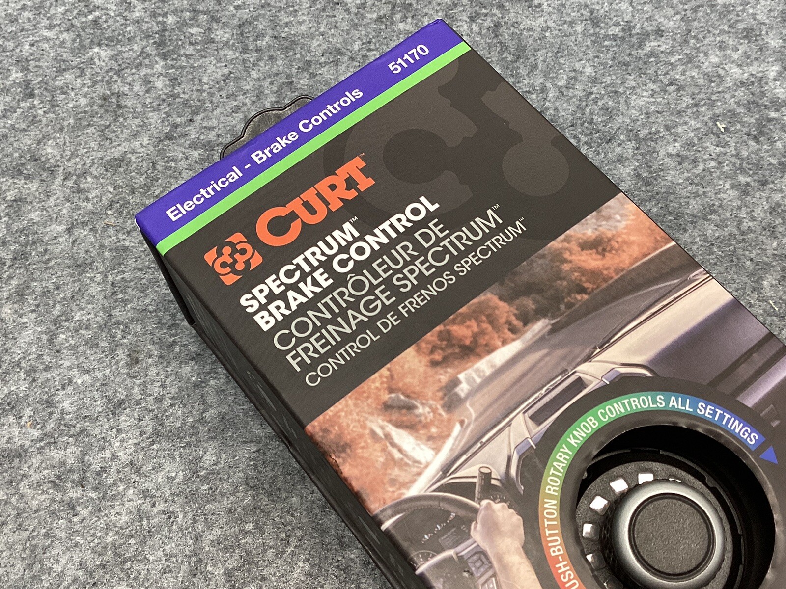 Curt Spectrum DashMounted Proportional Trailer Brake Controller for