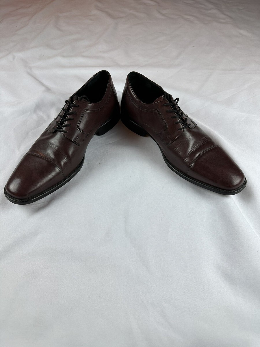 J. Murphy Burgundy Leather Oxfords by JOHNSTON & MURPHY 59  display picture 1