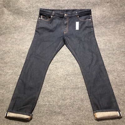 NEW Peter Millar Collection Selvedge Jeans Mens 42x35 Workwear Woven In Japan