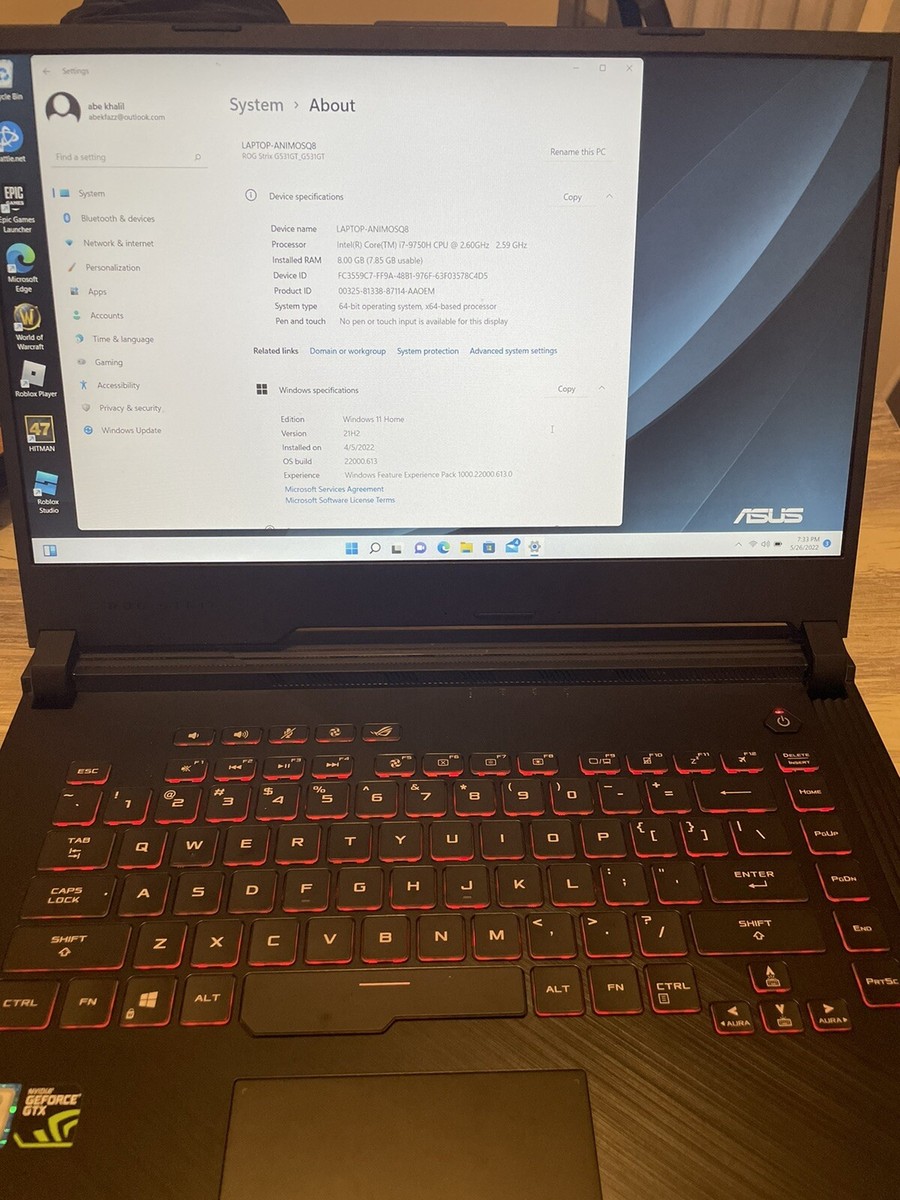 ASUS ROG STRIX G531GT_G531GT ￼ 2021 | eBay