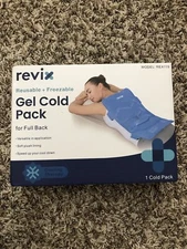 REVIX Pro Full Back Ice Pack Reusable Gel Cold Pad for Joint Muscle Pain Relief
