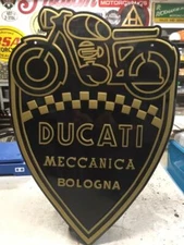 DUCATI  Shield EMBOSSED SIGN  EC0008 PARTS & ACCESSORIES