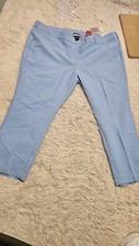 Lane Bryant The Allie Straight Leg Dress Trouser Pants Womens 26 BLUE NWT