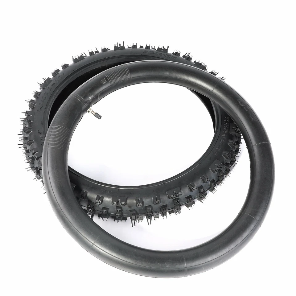 Pneu dianteiro 2 peças 70/100-17 + tubo 2.75-17 para Pit Bike Trail Honda CT70 CT90 CR85 - Imagem 2 de 4
