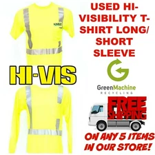 Used Hi-Visibility Reflective Hi-Vis T-Shirt Cintas, Redkap, Unifirst, G&K 