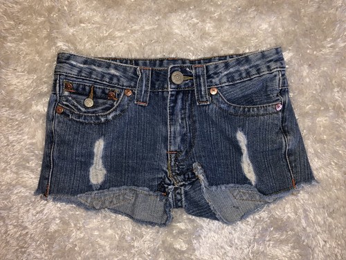 Blue Jean Shorts Distressed Size 