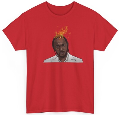 Kendrick Lamar King K Dot Fire Flame Damn Premium Cotton T Shirt