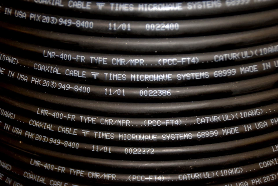 Microondas Times LMR400FR coaxial 50 ohmios clasificación de fuego **25 pies** ENVÍO GRATUITO Foto 3 de 4