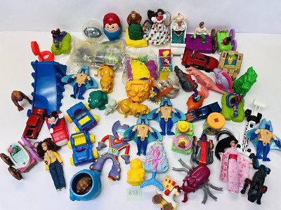 Vintage Toy Lot Mixed Brands Character Toys McDonalds Etc Teacher prize Box B73